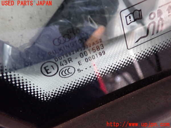 2UPJ-9232451382]アウディ・A1 スポーツバック(8XCHZ)左クォーターガラス (43R-001583 M3232) 中古_2