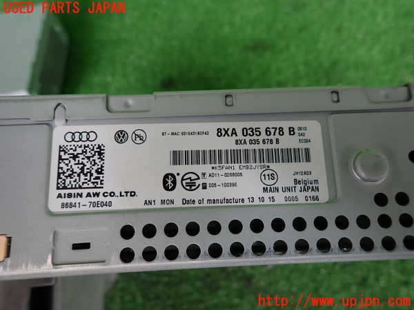 2UPJ-9232456589]アウディ・A1 スポーツバック(8XCHZ)カーナビゲーション 中古_3