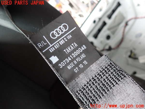 2UPJ-9232457155]アウディ・A1 スポーツバック(8XCHZ)右2列目シートベルト 中古_2