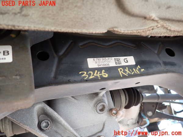 2UPJ-9232465295]BMW 116i(1A16)(F20)リアメンバー 中古_2