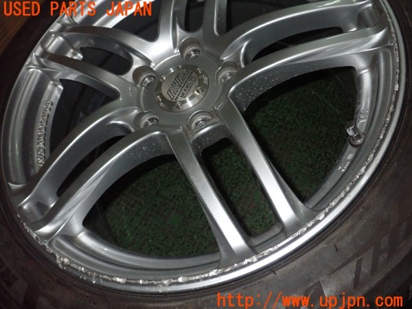 3UPJ=9232490918]シビック タイプR(FD2)後期 YOKOHAMA WHEEL AVS MODEL T5 タイヤホイール② 17×7.5J +52 PCD114.3 5穴 2本 中古_2