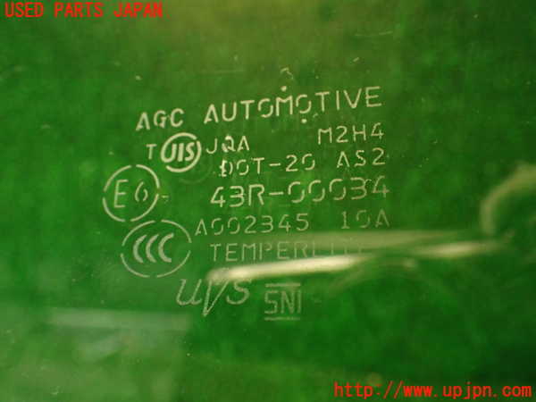 2UPJ-9232501238]８６(BRZ)(ZN6)右前ドアガラス 中古 AGC M2H4 43R-00034_3