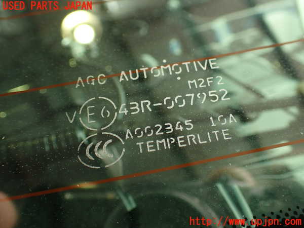 2UPJ-9232501560]８６(BRZ)(ZN6)リアガラス 中古 AGC M2F2 43R-007952_2