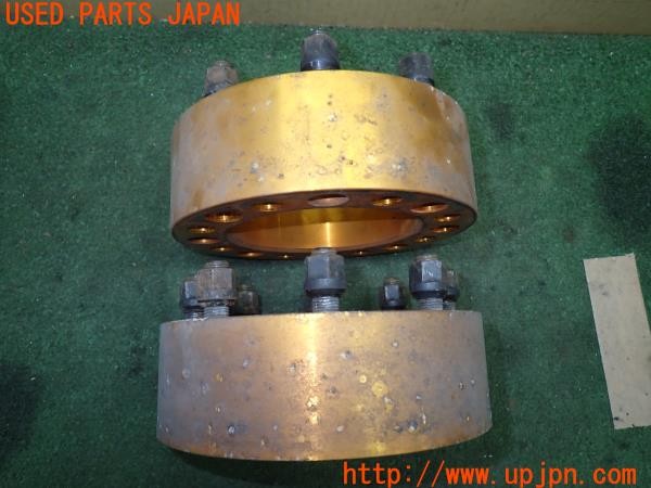 3UPJ=9232510971]ハマーH2(不明)社外 ワイドトレッドスペーサー① 6.35mm 2.5インチ PCD165.1 8穴 中古_3