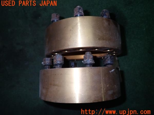 3UPJ=9232510972]ハマーH2(不明)社外 ワイドトレッドスペーサー② 6.35mm 2.5インチ PCD165.1 8穴 中古_3