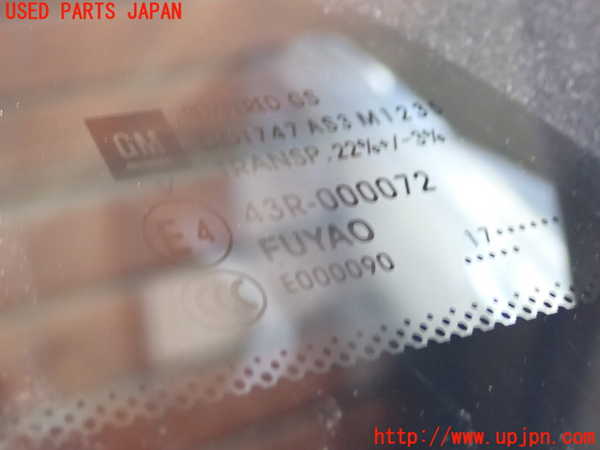 1UPJ-9232531380]キャデラック・XT5 クロスオーバー(C1UL)右クォーターガラス 43R-000072 中古_2