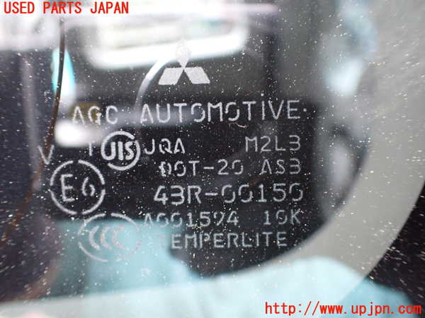 1UPJ-9232541382]パジェロ(V98W)左クォーターガラス M2L3 中古_2