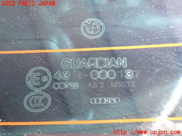 2UPJ-9232581560]BMW 535i(FR35)リアガラス (43R-000137) 中古_2