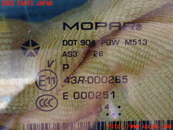 2UPJ-9232621380]ジープ・グランドチェロキー(WK36T)右クォーターガラス 中古 MPAR M513 43R-000265_3
