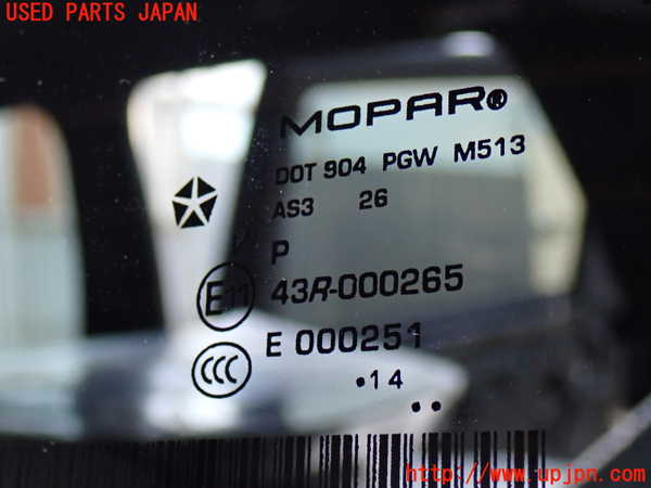 2UPJ-9232621382]ジープ・グランドチェロキー(WK36T)左クォーターガラス 中古 MPAR M513 43R-000265_3