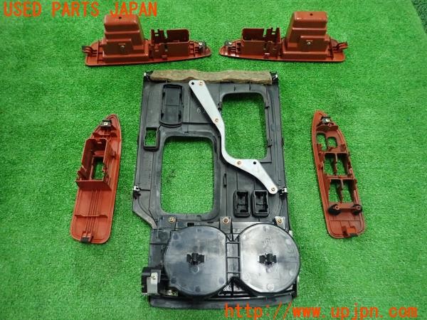 3UPJ=9232650645]ランドクルーザー100(HDJ101K)前期 純正 木目調パネル ドアスイッチ シフトパネル ドリンクホルダー 5点セット 中古_2