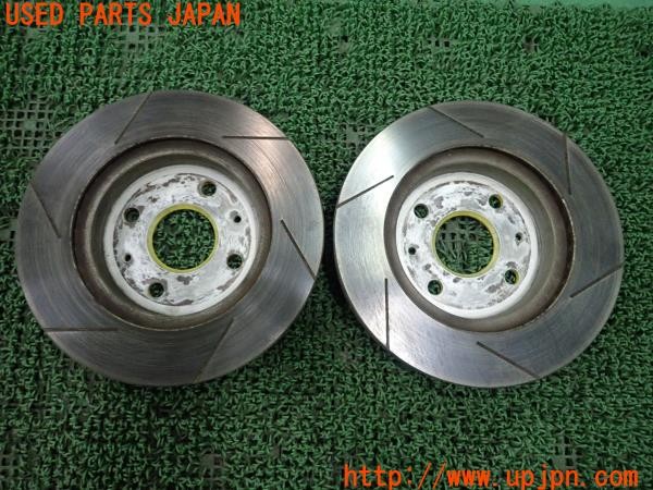 3UPJ=9232700305]コペン アルティメットエディションＳ(L880K)純正 D-SPORT フロントブレーキディスクローター スリット 直径245mm 中古_2