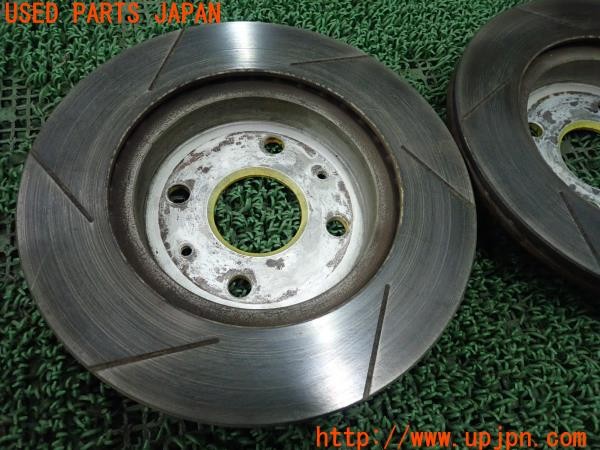 3UPJ=9232700305]コペン アルティメットエディションＳ(L880K)純正 D-SPORT フロントブレーキディスクローター スリット 直径245mm 中古_3