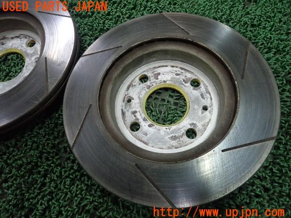 3UPJ=9232700305]コペン アルティメットエディションＳ(L880K)純正 D-SPORT フロントブレーキディスクローター スリット 直径245mm 中古_4