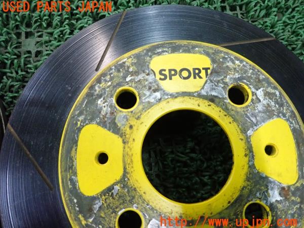 3UPJ=9232700305]コペン アルティメットエディションＳ(L880K)純正 D-SPORT フロントブレーキディスクローター スリット 直径245mm 中古_5