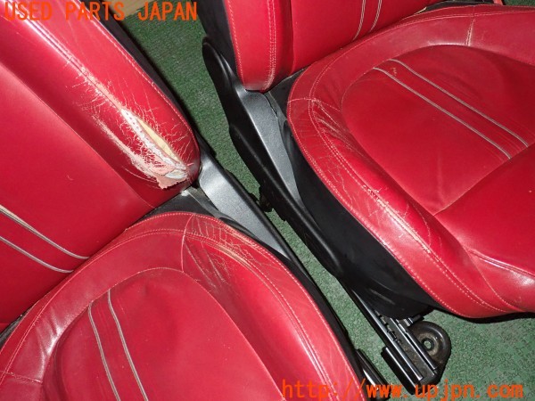 3UPJ=9232750609]アバルト 500(312141)純正 シートセット 運転席 助手席 レール付き 左ハンドル車 中古_3