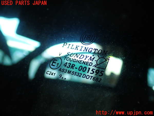 1UPJ-9232751382]アバルト・500(312141)左クォーターガラス M5532 中古_3