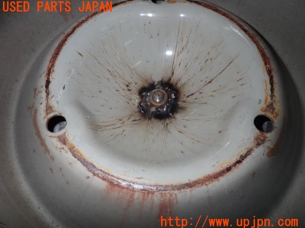 3UPJ=9232760916]シトロエン 2CV SPECIAL(AZA6)純正 MICHELIN製 ホイール 15インチ PCD160 3穴 テンパータイヤ ホイールナット付 5本 中古_5