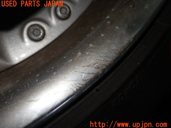 3UPJ=9232770918]ルノー アルピーヌ V6 ターボ(D501)WORK ワーク LS LUX ホイール 17×8.5J +20 PCD100 4穴 2本 中古_3