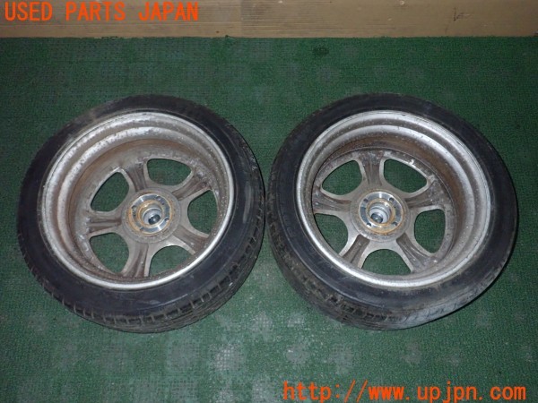 3UPJ=9232770918]ルノー アルピーヌ V6 ターボ(D501)WORK ワーク LS LUX ホイール 17×8.5J +20 PCD100 4穴 2本 中古_4