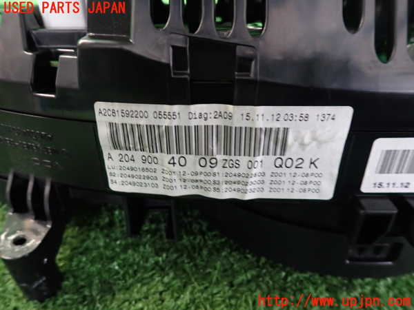 2UPJ-9232826170]ベンツ C180 ステーションワゴン(204249)(S204)スピードメーター 中古_3