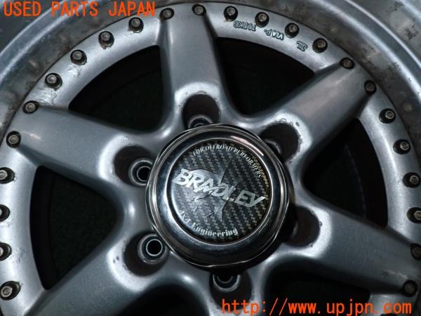 3UPJ=9232860904]ハイラックスサーフ(KZN185W)中期 4x4 engineering BRADLEY VR? タイヤホイール 16×8J? -3? PCD139.7 6穴 2本 中古_2