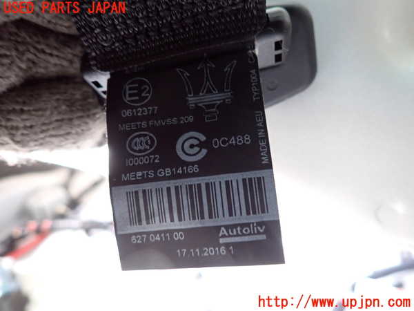 2UPJ-9232877135]マセラティ・ギブリ(MG30A)真中2列目シートベルト 中古_2