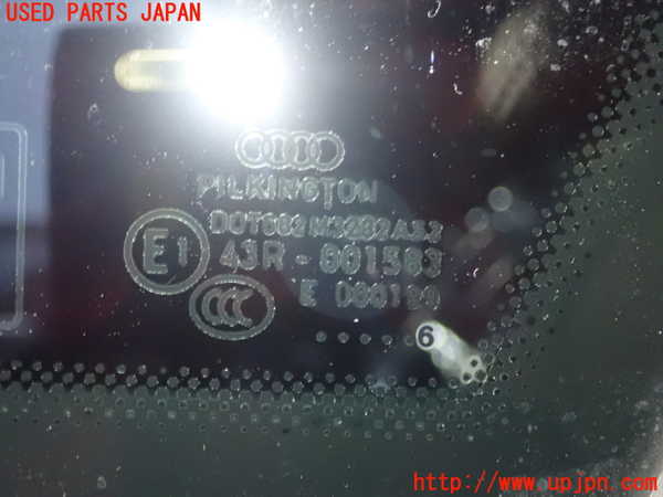 1UPJ-9232881380]アウディ・A1 スポーツバック(8XCHZ)右クォーターガラス 中古_2