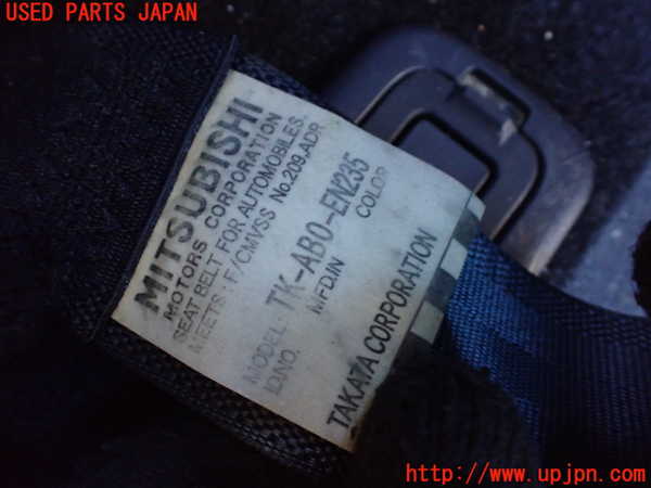 1UPJ-9232897275]パジェロ(V98W)左3列目シートベルト 中古_2