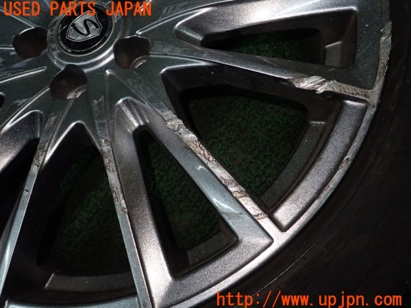 3UPJ=9232900918]レクサス CT200h(ZWA10)社外 タイヤホイール 17×7J +48 PCD100 5穴 4本 中古_3