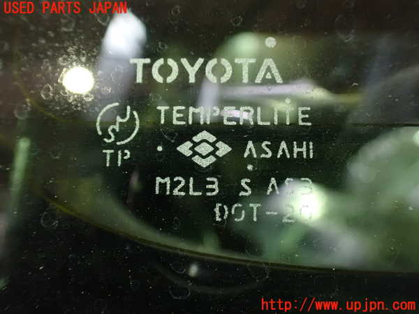 1UPJ-9232921380]アルファードG(MNH10W)右クォーターガラス ASAHI M2L3 中古_2