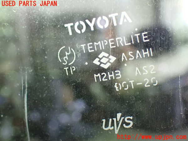 1UPJ-9232921200]アルファードG(MNH10W)右フロント三角窓ガラス ASAHI M2H3 中古_2