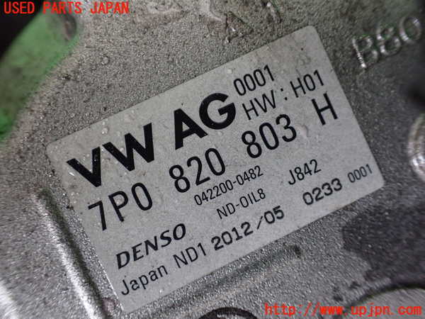 1UPJ-9232936025]ポルシェ・カイエン S ハイブリッド(92ACGE)エアコンコンプレッサー 中古_3