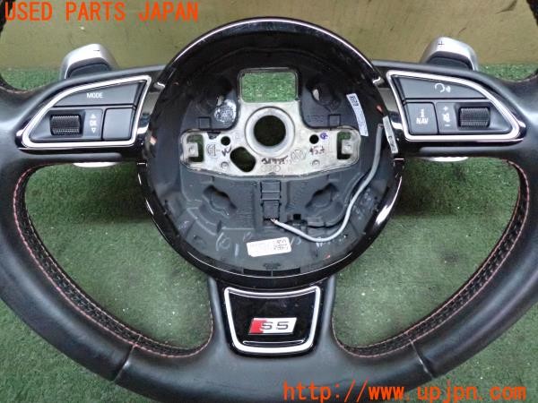 3UPJ=9232940617]アウディ S5 スポーツバック(8TCREL)純正 ステアリング 中古_5
