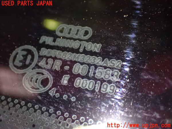 1UPJ-9232941380]アウディ・S5 スポーツバック(8TCREL)右クォーターガラス M3232 中古_3