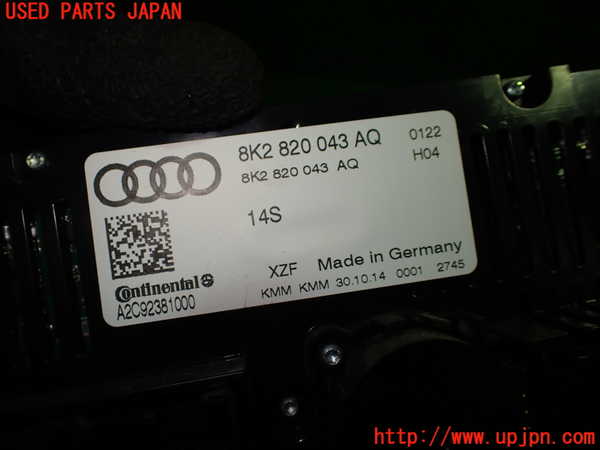 1UPJ-9232946066]アウディ・S5 スポーツバック(8TCREL)エアコンスイッチ1 中古_2