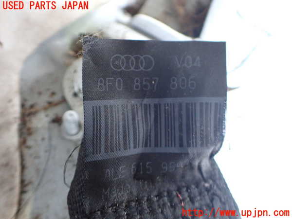 2UPJ-9232987155]アウディ・A5 カブリオレ(8FCALF)右2列目シートベルト 中古_2