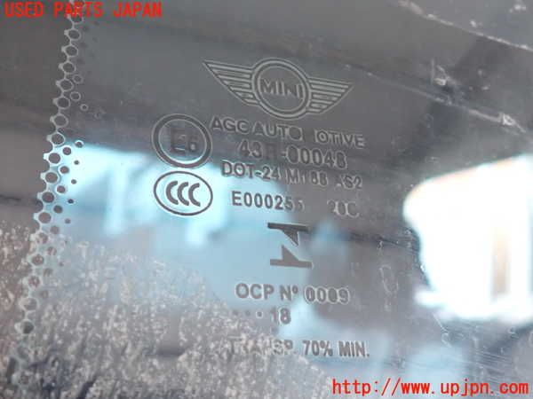 2UPJ-9233011382]BMW ミニ(MINI)クーパー F56(XR15M)左クォーターガラス 中古 AGC M188 43RE-00048_3