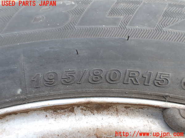 1UPJ-9233029027]NV350 キャラバン バン(VW2E26)タイヤ　ホイール　1本② 195/80R15 中古_2