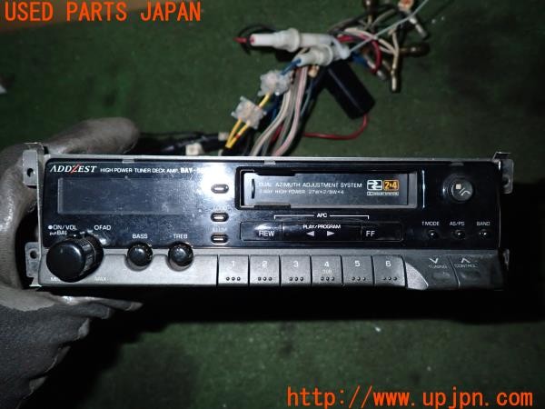 3UPJ=9233040518]ベンツ 500SL(不明 R107)ADDZEST アゼスト BAY-500A カセットデッキ カセットテープ ラジオ 1DIN 中古_2