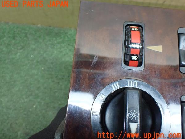 3UPJ=9233040532]ベンツ 500SL(不明 R107)純正 エアコンスイッチ 木目パネル ウッド 中古_2