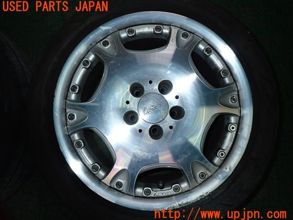 3UPJ=9233040918]ベンツ 500SL(不明 R107)Lorinser ロリンザー LM-2 ホイール 17×8J +44 PCD112 5穴 2本 中古_2