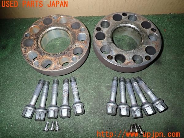 3UPJ=9233040969]ベンツ 500SL(不明 R107)Lorinser ロリンザー 324 ホイールスペーサー 27mm PCD112 5穴 取説・ロングボルト付き 中古_3