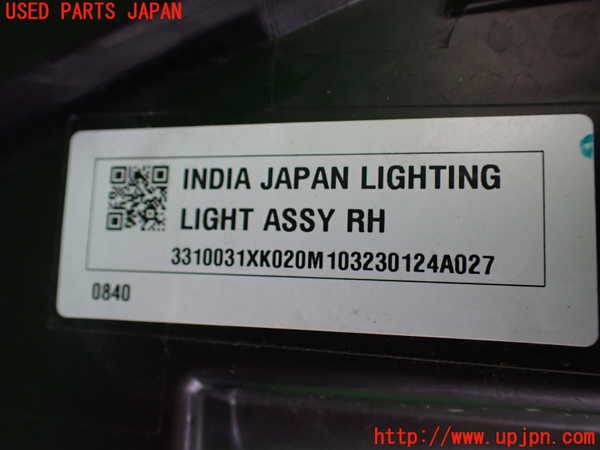 1UPJ-9233051130]WR-V(DG5)右ヘッドライト LED 中古_3