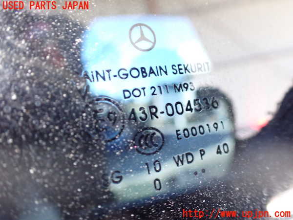 1UPJ-9233061382]ベンツ V350 W639(639350C)左クォーターガラス SEKURIT M93 中古_2
