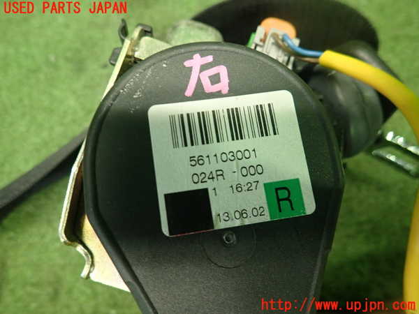 1UPJ-9233087075]ポルシェ・ボクスター(98624)助手席シートベルト 中古_3