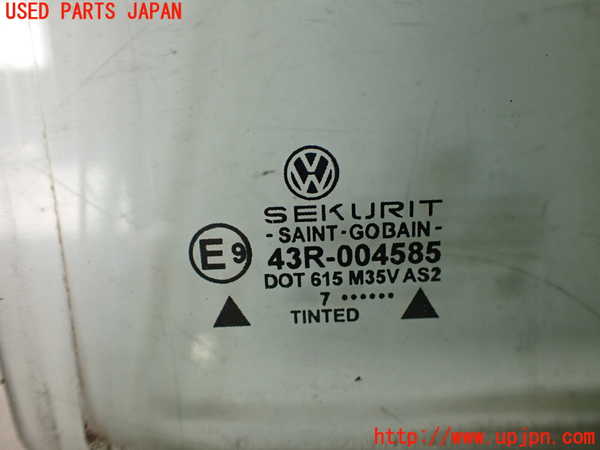 2UPJ-9233151238]VW ニュービートル(9CAZJ)右前ドアガラス (43R-004585) 中古_2
