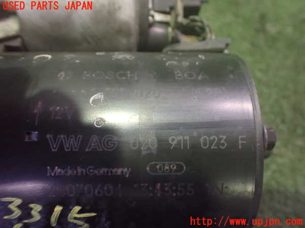 2UPJ-9233156010]VW ニュービートル(9CAZJ)セルモーター 中古_3
