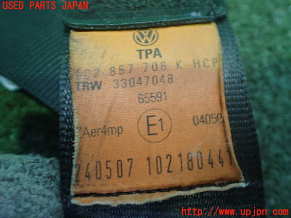 2UPJ-9233157045]VW ニュービートル(9CAZJ)運転席シートベルト 中古_2