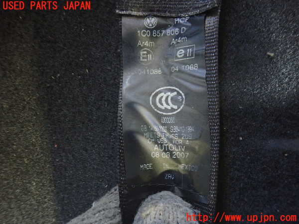 2UPJ-9233157155]VW ニュービートル(9CAZJ)右2列目シートベルト 中古_2